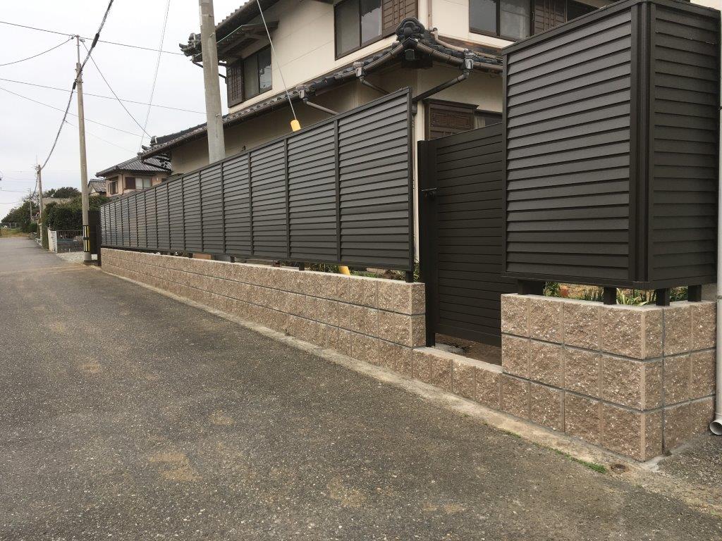 化粧ブロック・目隠しフェンス工事