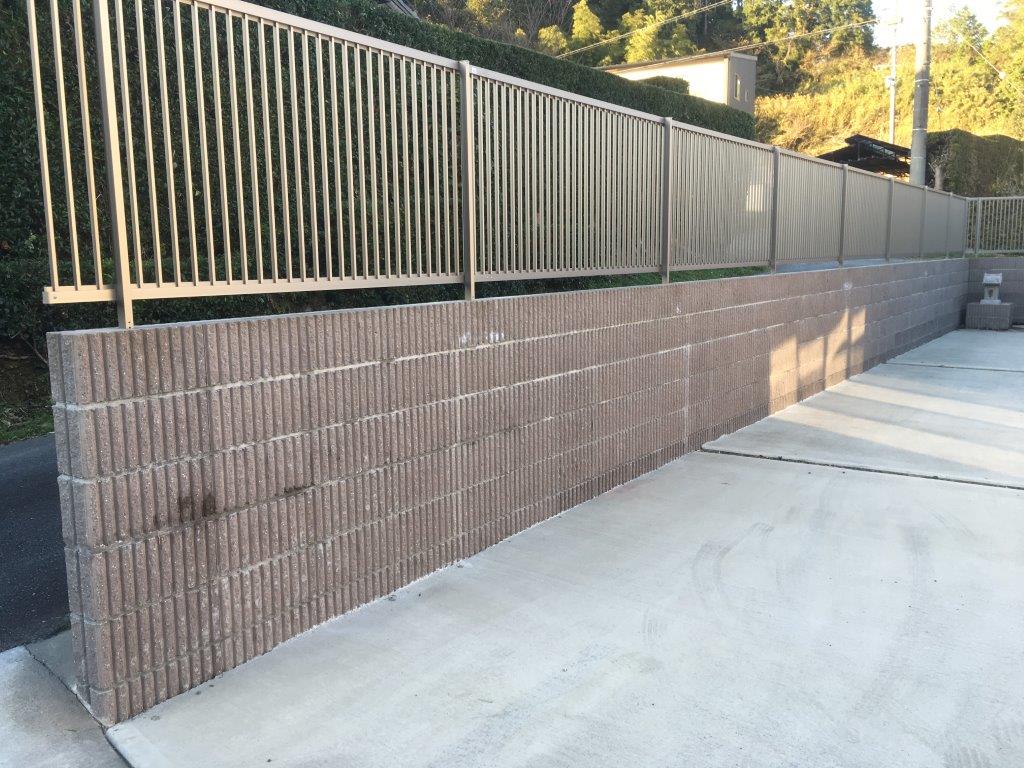 土留め・化粧型枠ブロック工事