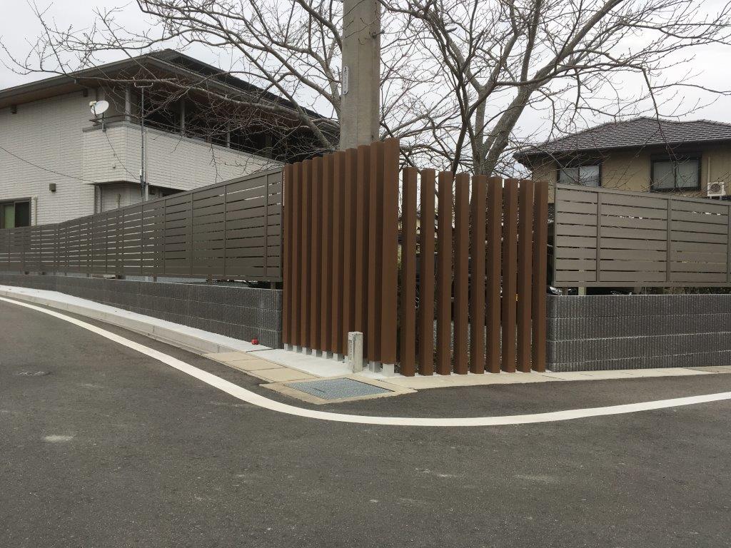 ブロック・ 化粧柱・目隠しフェンス工事